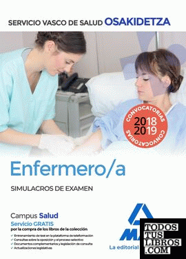 Enfermera/o de Osakidetza-Servicio Vasco de Salud. Simulacros de examen