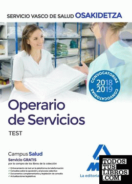 Operario/a de Servicios de Osakidetza-Servicio Vasco de Salud. Test