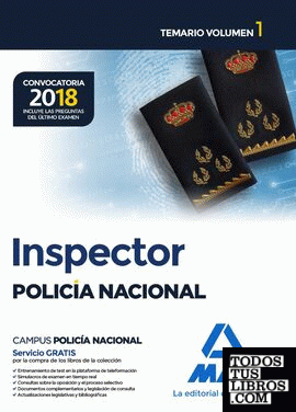Inspector de Policía Nacional. Temario Volumen 1