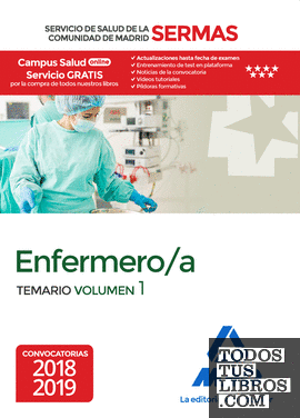 Enfermero/a del Servicio de Salud de la Comunidad de Madrid. Temario Volumen 1