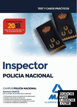 Inspector de Policía Nacional. Test y casos prácticos