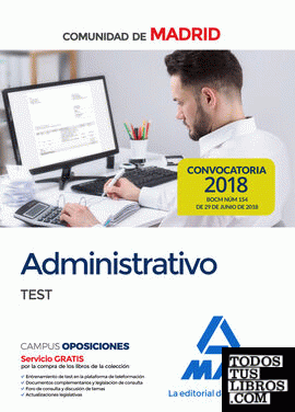 Administrativo de la Comunidad de Madrid. Test