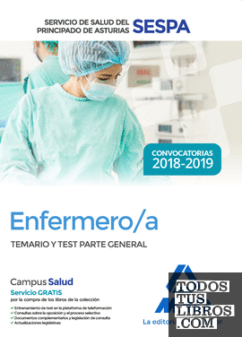 Enfermero/a del Servicio de Salud del Principado de Asturias (SESPA). Temario y test Parte General
