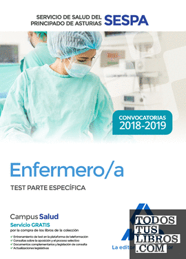 Enfermero/a del Servicio de Salud del Principado de Asturias (SESPA). Test Parte Específica