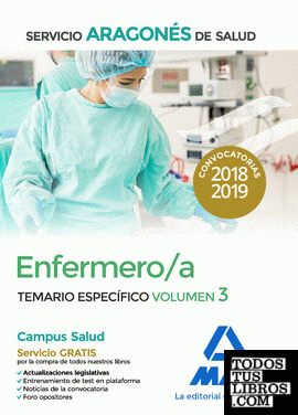 Enfermero/a del Servicio Aragonés de Salud. Temario específico volumen 3