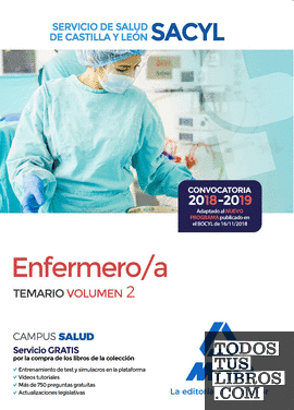 Enfermero/a del Servicio de Salud de Castilla y León (SACYL). Temario volumen 2