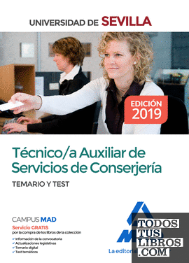 Técnico/a Auxiliar de Servicios de Conserjería de la Universidad de Sevilla. Temario y test