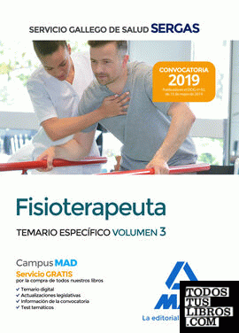 Fisioterapeuta del Servicio Gallego de Salud. Temario específico Vol 3