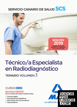 Técnico/a Especialista en Radiodiagnóstico del Servicio Canario de Salud. Temario volumen 3