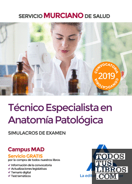 Técnico Especialista en Anatomía Patológica del Servicio Murciano de Salud. Simulacros de examen