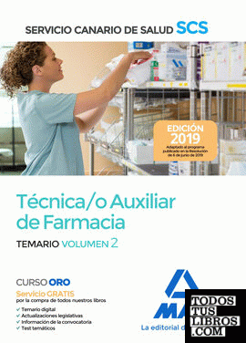 Técnica/o Auxiliar de Farmacia del Servicio Canario de Salud. Temario volumen 2