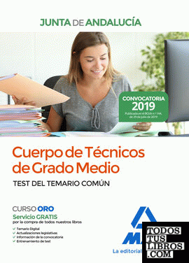 Cuerpo de Técnicos de Grado Medio de la Junta de Andalucía. Test del Temario Común