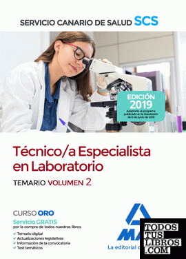 Técnico/a Especialista en Laboratorio del Servicio Canario de Salud. Temario volumen 2