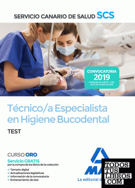 Técnico/a Especialista en Higiene Bucodental del Servicio Canario de Salud. Test