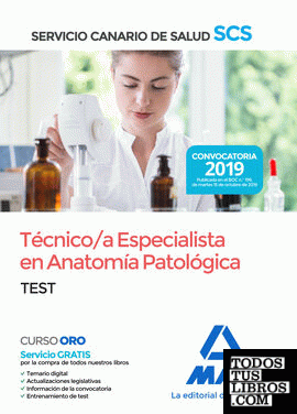 Técnico/a Especialista en Anatomía Patológica del Servicio Canario de Salud. Test