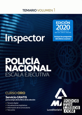 Inspector de Policía Nacional. Temario Volumen 1