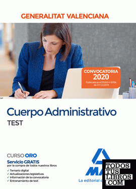 Cuerpo Administrativo de la Generalitat Valenciana. Test