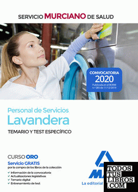 Personal de Servicios, opción Lavandera del Servicio Murciano de Salud. Temario y test específico