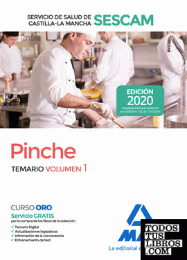 Pinche del Servicio de Salud de Castilla-La Mancha (SESCAM). Temario volumen 1