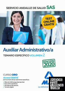 Auxiliar Administrativo/a del Servicio Andaluz de Salud. Temario específico volumen 2