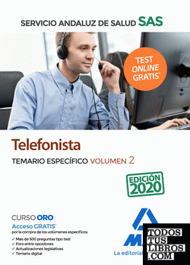 Telefonistas del Servicio Andaluz de Salud. Temario específico Volumen 2