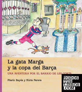 La gata Marga y la copa del Barça