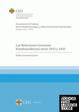 Las Relaciones Germano-Estadounidenses entre 1933 y 1945
