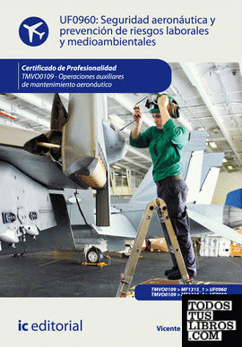 Seguridad aeronáutica y prevención de riesgos laborales y medioambientales. TMVO0109 - Operaciones auxiliares de mantenimiento aeronáutico