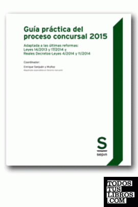 Guía práctica del proceso concursal 2015