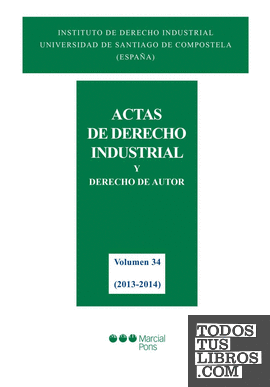 Actas de Derecho industrial. Vol. 34 (2013-2014)