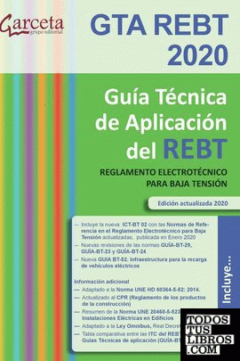 GTA REBT 2020. Guía Técnica de aplicación del REBT 8ª edición