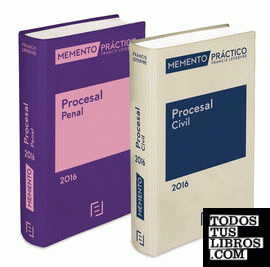 Pack memento práctico procesal penal 2016 + memento practico procesal civil 2016