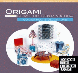 Origami de muebles en miniatura