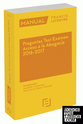 Manual Preguntas Test Examen Acceso a la Abogacía 2016-2017