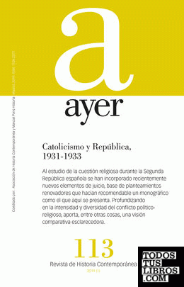 Catolicismo y República, 1931-1933