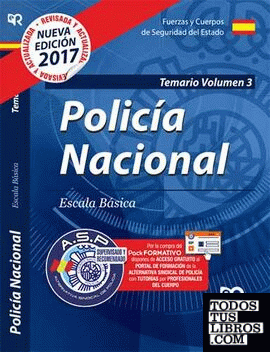 Cuerpo Nacional de Policía. Escala básica. Temario Vol. 3. Cuarta Edición
