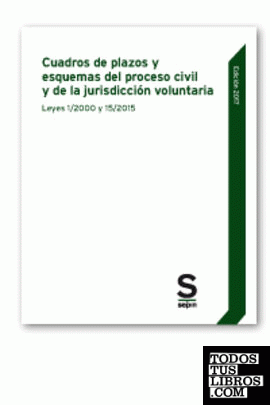 Cuadros de plazos y esquemas del proceso civil y de la jurisdicción voluntaria