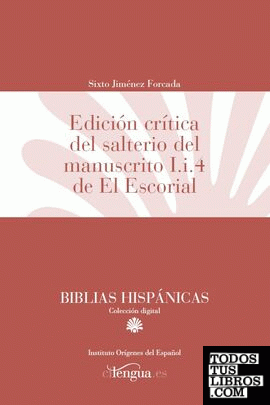 Edición crítica del salterio del manuscrito I.i.4 de El Escorial