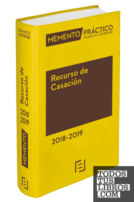 Memento Recurso de Casación 2018-2019
