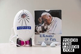 Rosario del papa electronico con auriculares