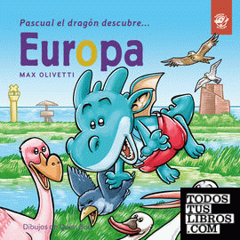 Pascual el dragón descubre Europa - Libros infantiles en letra ligada, manuscrita, cursiva