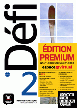 Défi 2 Premium Livre de l´élève + CD