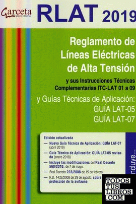 RLAT 2019. Reglamento de líneas eléctricas de alta tensión 3ª edición