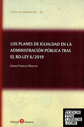 Los planes de igualdad en la Administración pública tras el RDL 6/2019