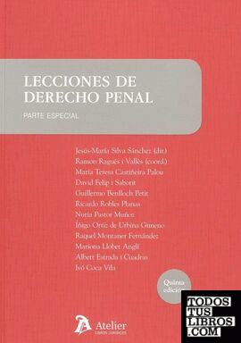 Lecciones de derecho penal. Parte especial. 5ª edición