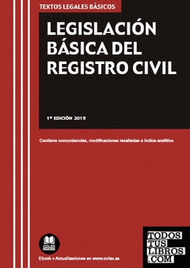 Legislación Básica del Registro Civil