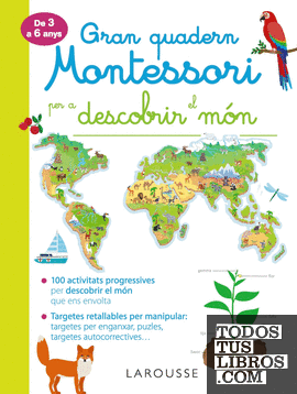 Gran quadern Montessori per a descobrir el món