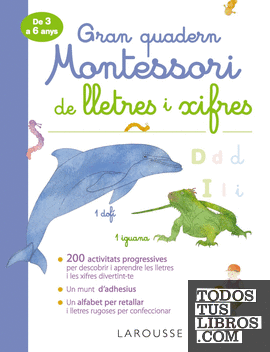 Gran quadern Montessori de lletres i xifres