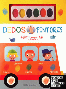Dedos pintores preescolar (libro amarillo)
