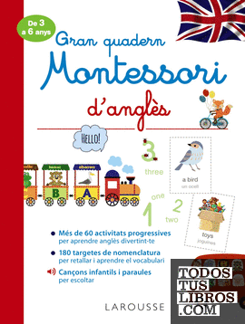 Gran quadern Montessori d'anglès